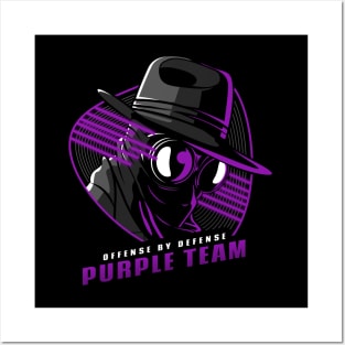 Purple Team | Hacker Design Posters and Art